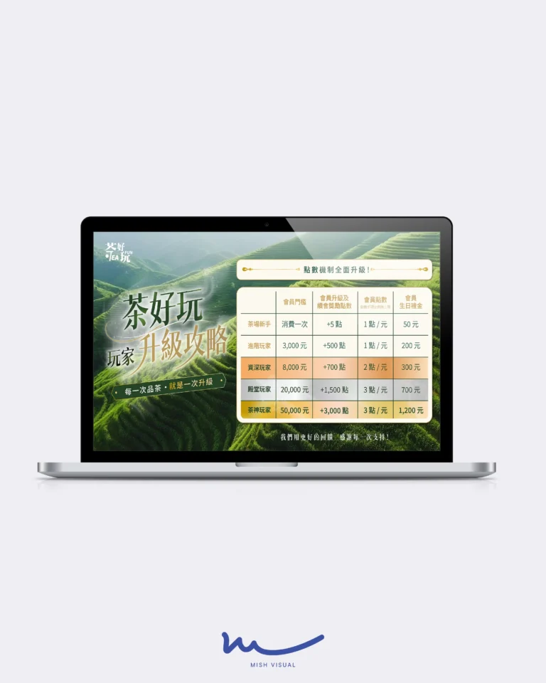 茶葉品牌 網頁Banner設計